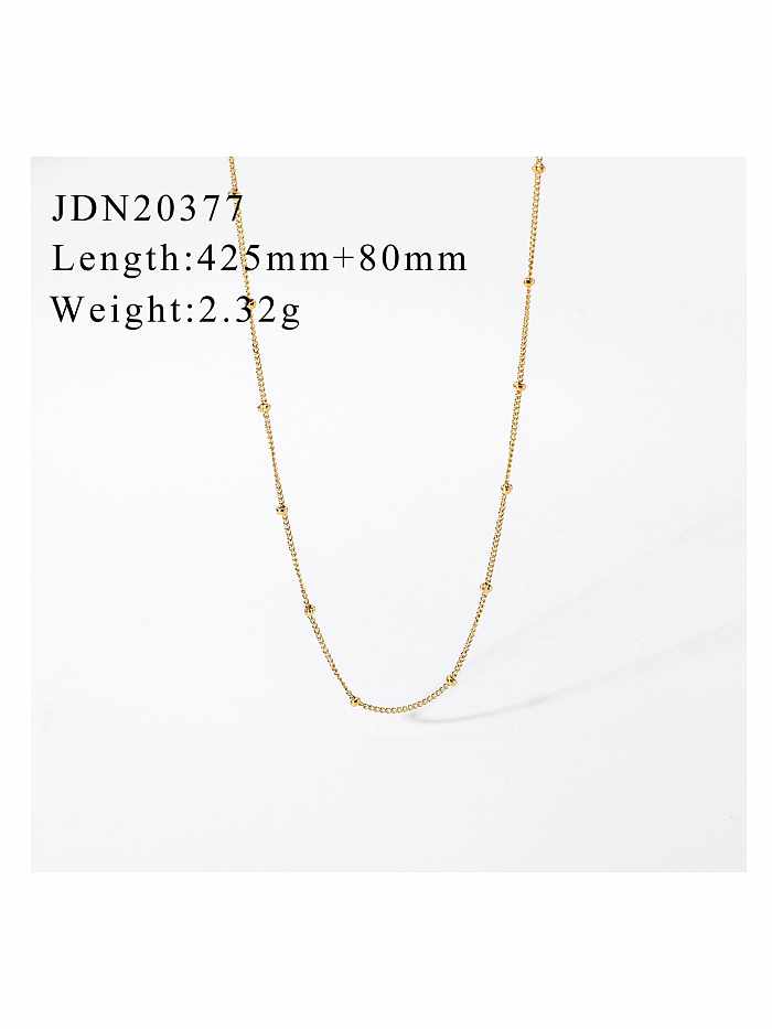 Stainless steel Bead Geometric Trend Link Necklace