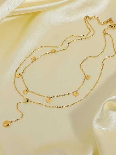 Stainless steel Heart Trend Lariat Necklace