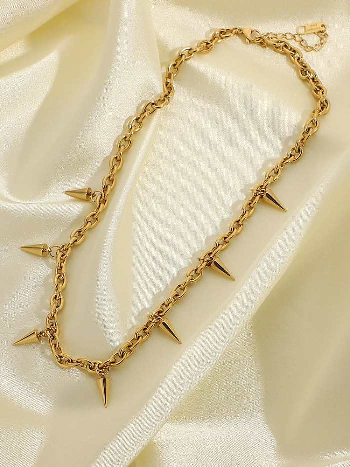 Stainless steel Rivet Trend Cuban Necklace
