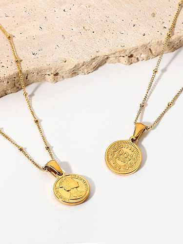 Stainless steel Coin Trend Necklace