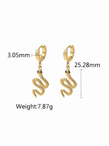 Stainless steel Snake Vintage Huggie Earring