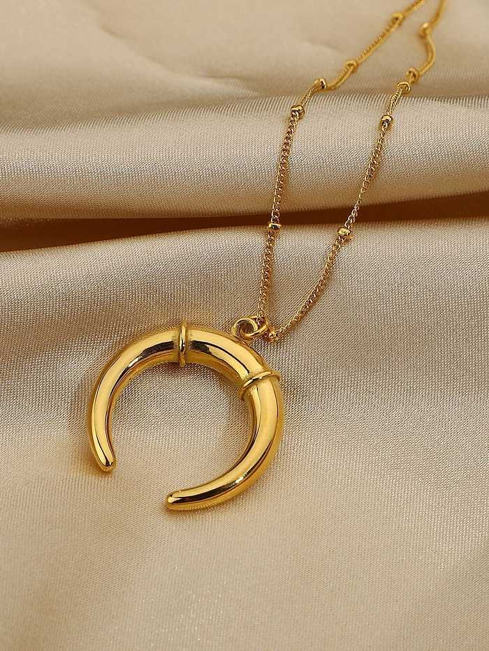 Stainless steel Horns Trend Necklace