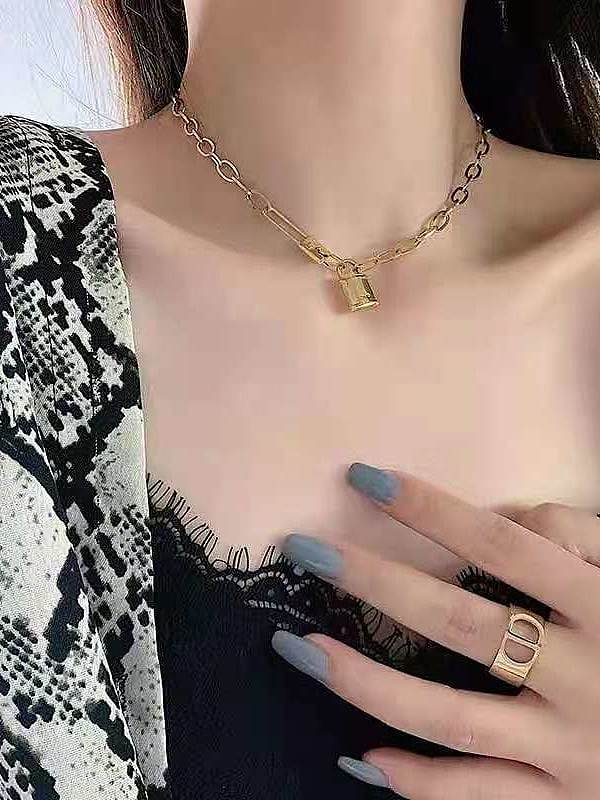 Stainless steel Locket Trend Cuban Necklace