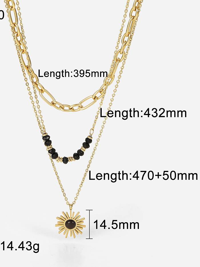 Stainless steel Star Vintage Multi Strand Necklace