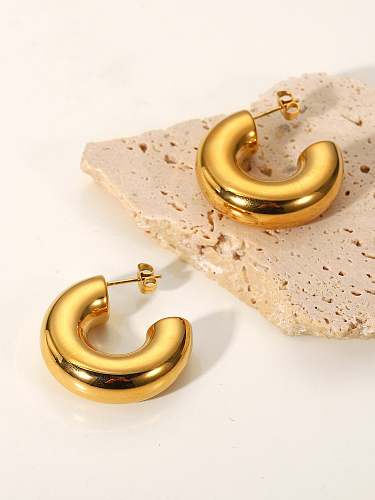 Stainless steel Geometric Vintage Stud Earring
