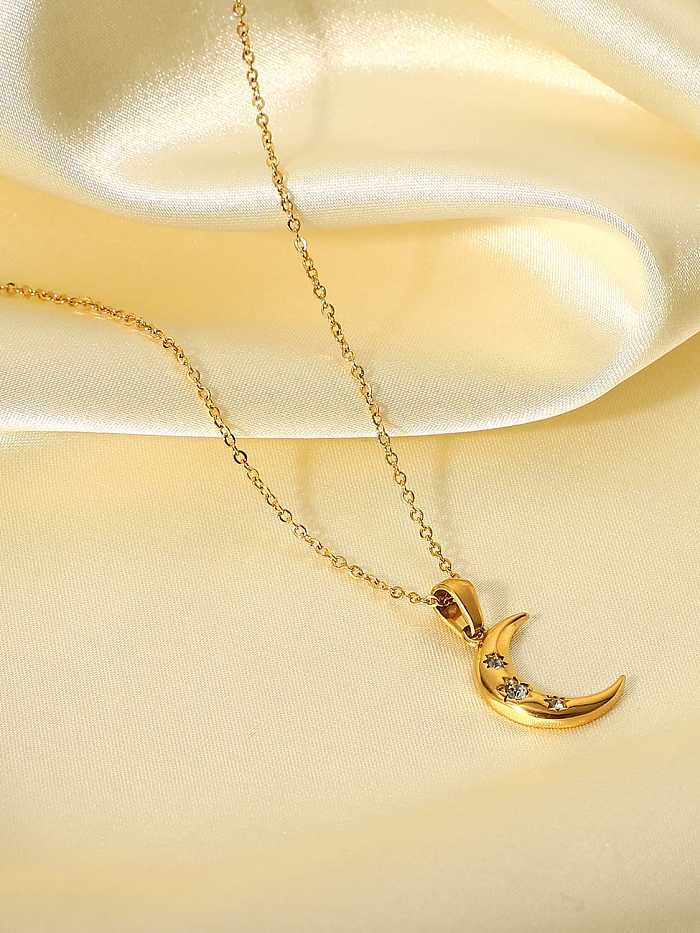 Stainless steel Moon Vintage Necklace