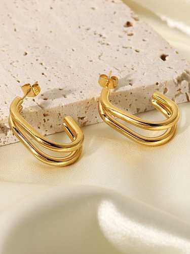 Stainless steel Geometric Trend Stud Earring