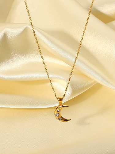 Stainless steel Moon Vintage Necklace