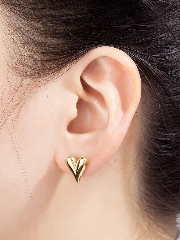 Stainless steel Heart Trend Stud Earring