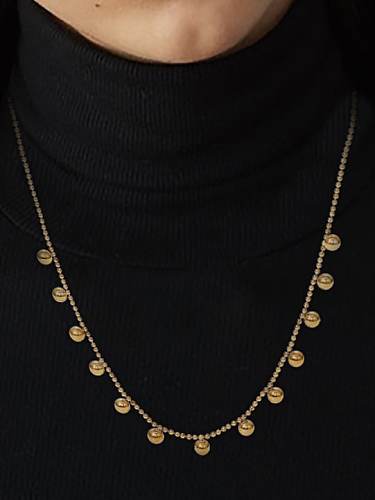 Stainless steel Round Bead Trend Necklace