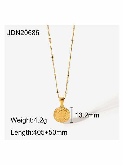 Stainless steel Coin Trend Necklace