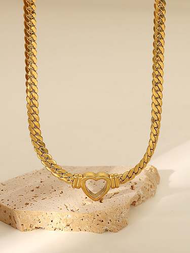 Stainless steel Heart Vintage Necklace