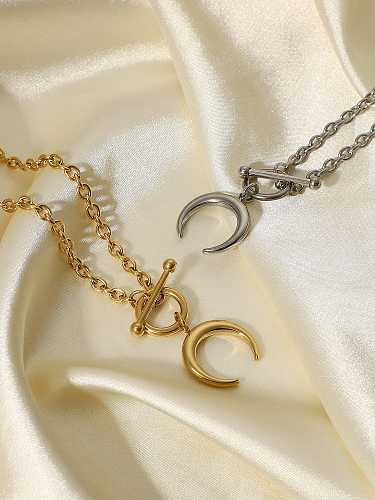 Stainless steel Moon Vintage Necklace