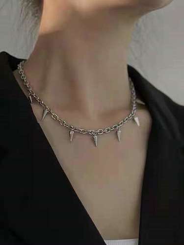 Stainless steel Rivet Trend Cuban Necklace