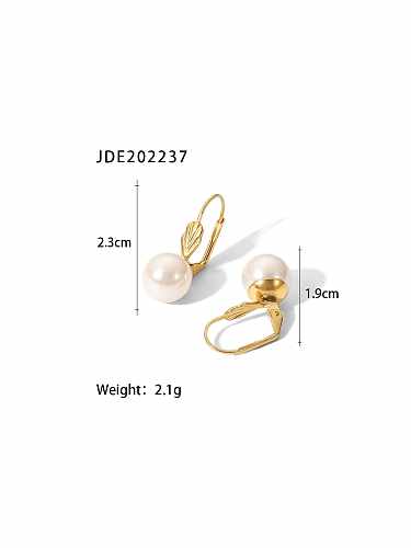 Stainless steel Freshwater Pearl Geometric Vintage Earring