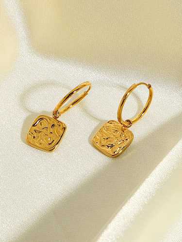 Stainless steel Geometric Trend Huggie Earring
