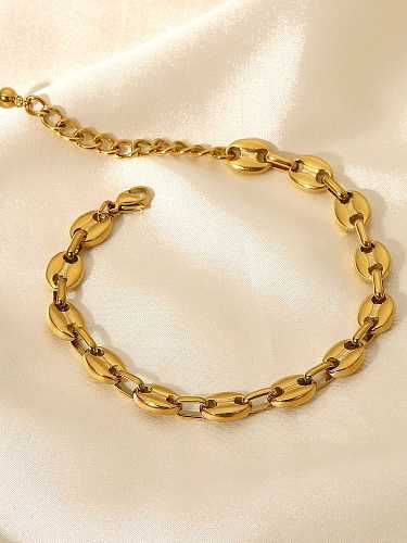 Bracelet de Cheville Vintage Géométrique en Acier Inoxydable