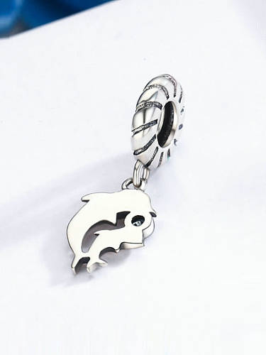 925 silver cute dolphin charms