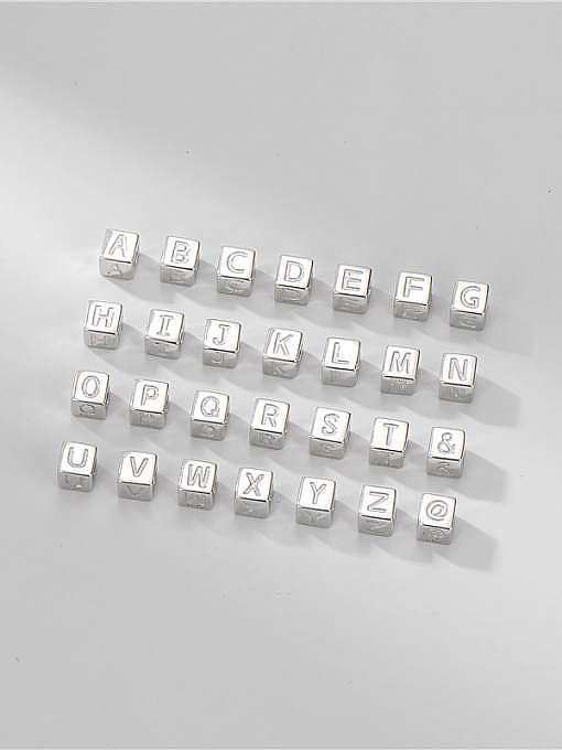 925 Sterling Silver Message Initials Diy Name Necklace
