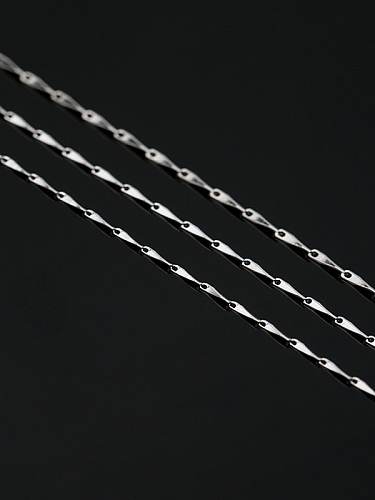 Collar de cadena simple de plata S925