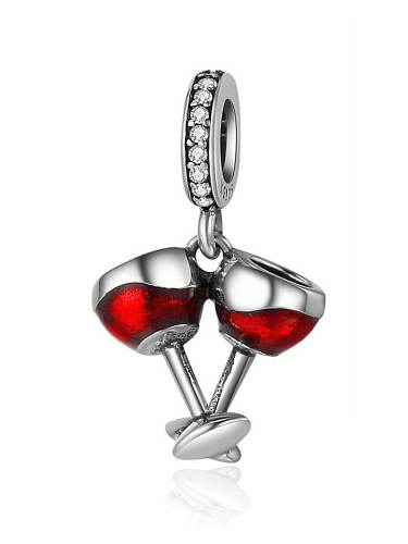 925 silver wine glass charms
