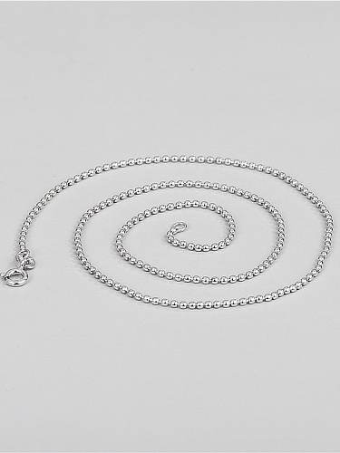 925 Sterling Silver Round Minimalist Bead Chain
