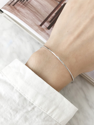 Sterling Silver simple geometric Bracelet