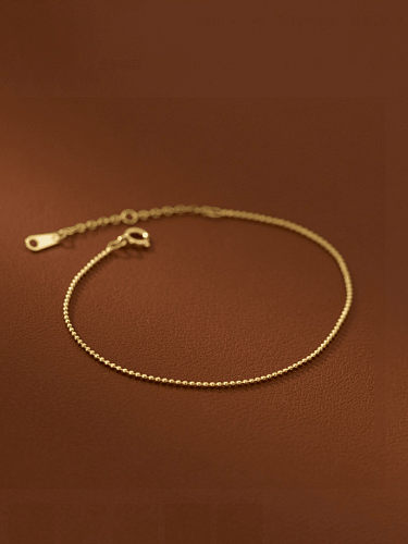 Bracelet perlé minimaliste en argent sterling 925