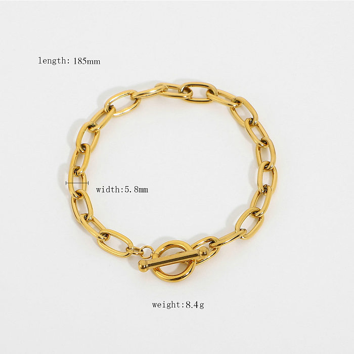 Retro Geometric Stainless Steel Bracelets Stripe Stainless Steel Bracelets