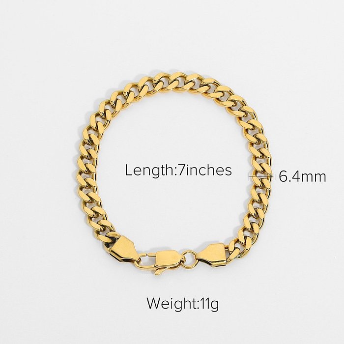 exquisite adjustable lobster clasp stainless steel bracelet wholesale