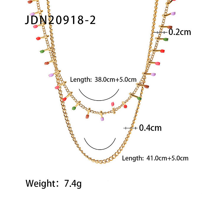 Mode-geometrischer Edelstahl-Halsketten-Überzug Edelstahl-Halsketten