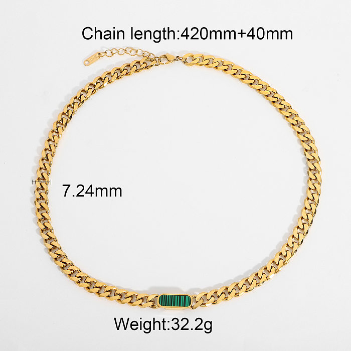 Twisted Cuban Chain 18K Gold Plated Stainless Steel Necklace Hip Hop Necklace Wholesale