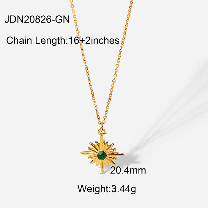 Collar de acero de titanio de moda Chapado en oro de 18 quilates Collar de acero inoxidable