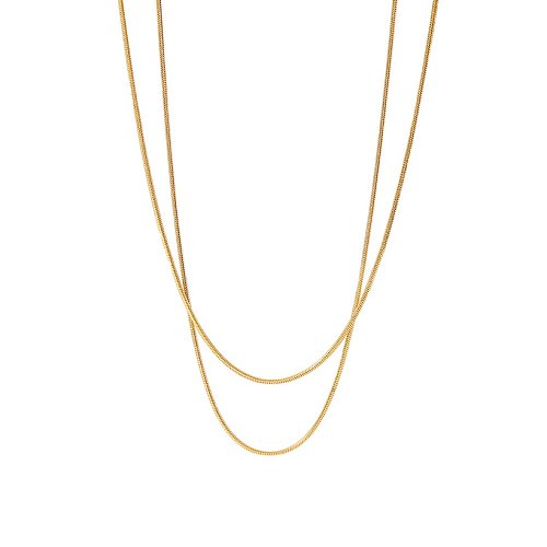 Fashion Geometric Stainless Steel Choker Gold Plated Stainless Steel Necklaces