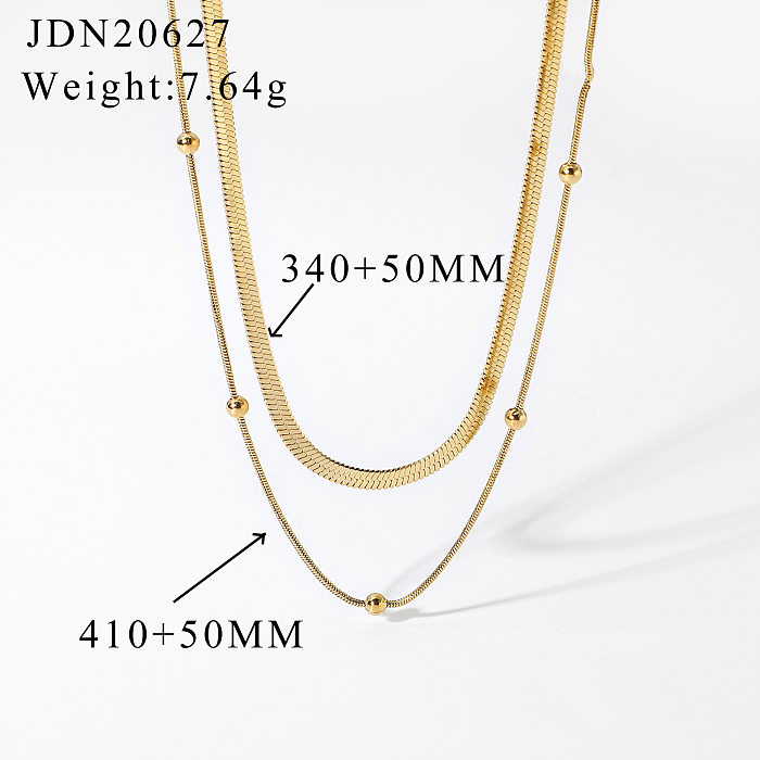 fashion stacking stainless steel collar necklace wholesale jewelry