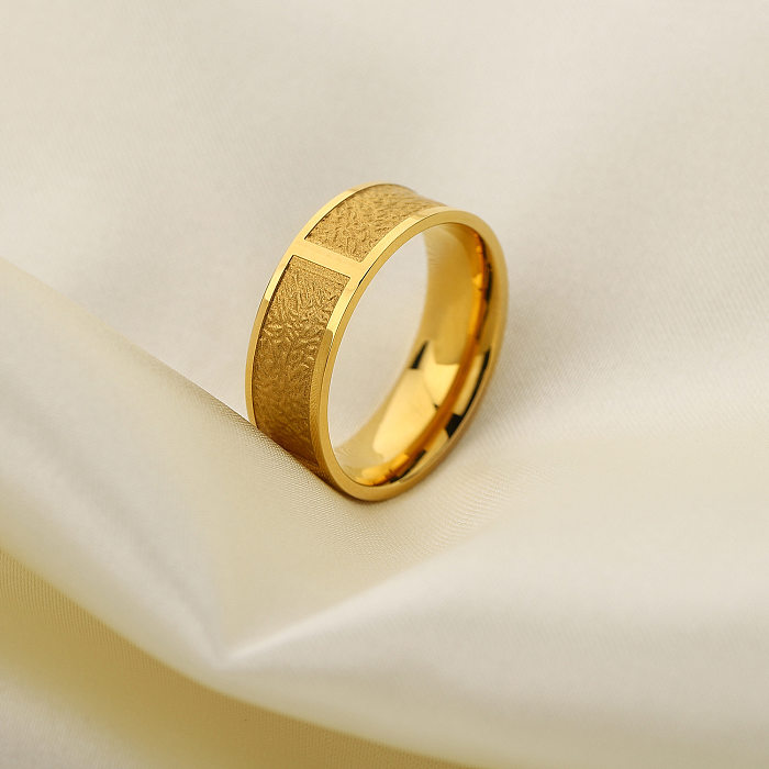 fashion style new Gold Plated Stainless Steel Ring