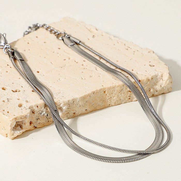 MenS Fashion Simple Style Geometric Stainless Steel Bracelets No Inlaid Stainless Steel Bracelets