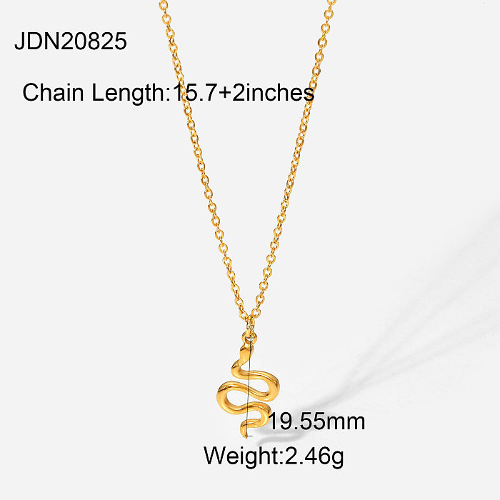 Collar de acero de titanio de moda Chapado en oro de 18 quilates Collar de acero inoxidable