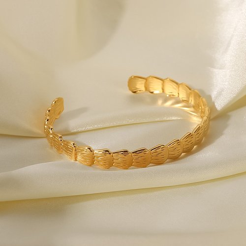 Fashion C Shape Stainless Steel Bangle Plating Stainless Steel Bracelets