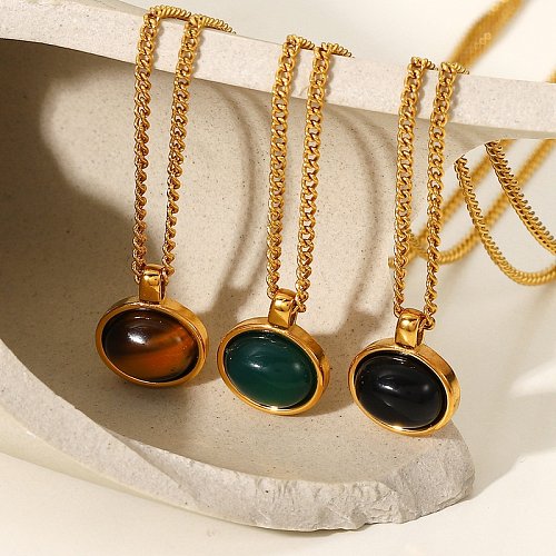 Fashion Sunshine Disc Pendant Gold Plated Stainless Steel Coin Necklace Jewelry