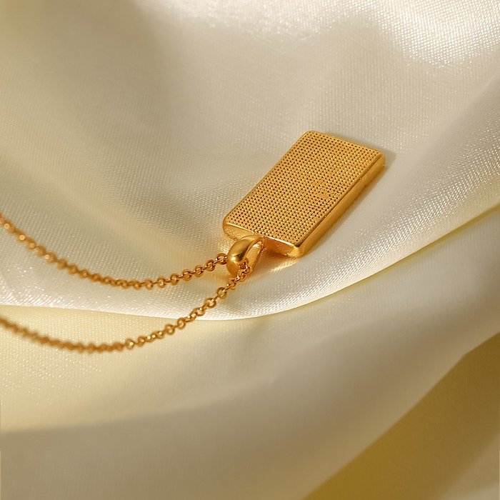 Fashion Sun Stainless Steel Necklace Gold Plated Zircon Stainless Steel Necklaces