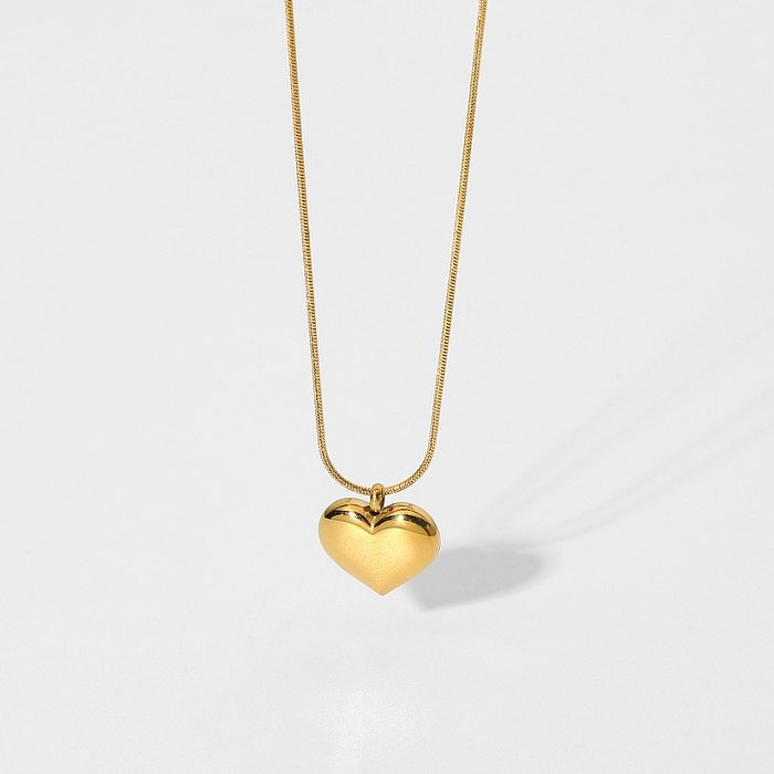 الجملة مجوهرات القلب قلادة الفولاذ المقاوم للصدأ قلادة المجوهرات