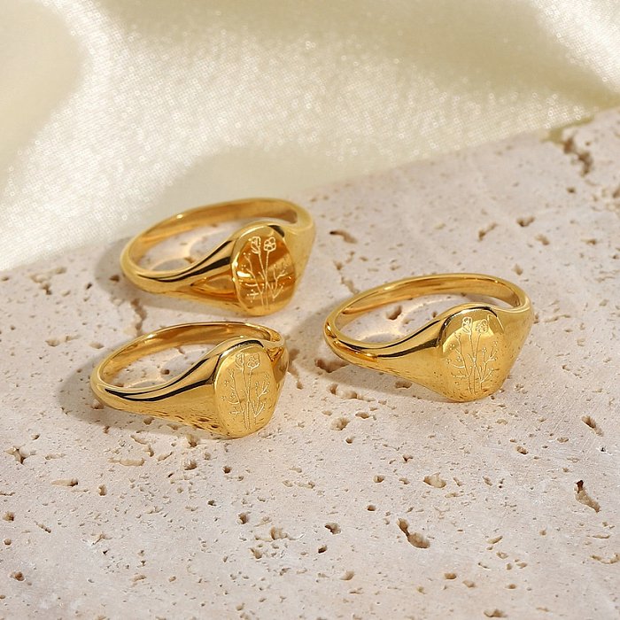 fashion style new sun flower 316L stainless steel ring