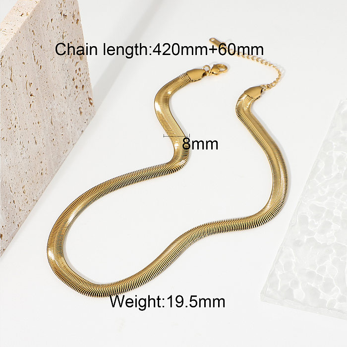 wholesale jewelry snake bone chain stainless steel necklace jewelry