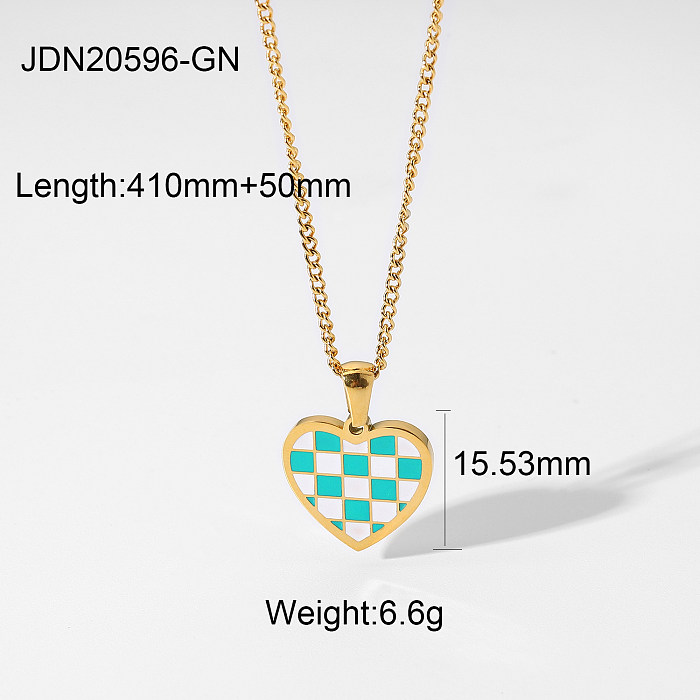 bijoux en gros de collier de treillis de couleur de contraste de l'acier inoxydable 18K de mode