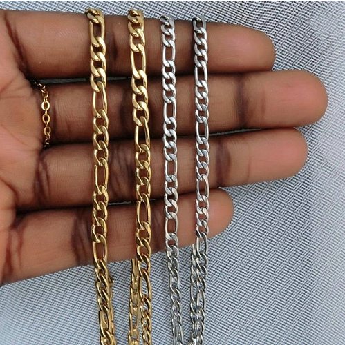 Stainless Steel Figaro Chain Necklace wholesale jewelry jewelry