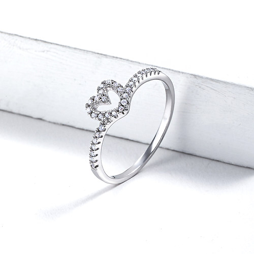 anillos de boda de compromiso simples anillos de aniversario de moissanite