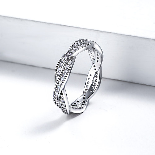 anillos de compromiso de plata anillos de plata de ley con diamantes personalizados para mujeres proveedor de china