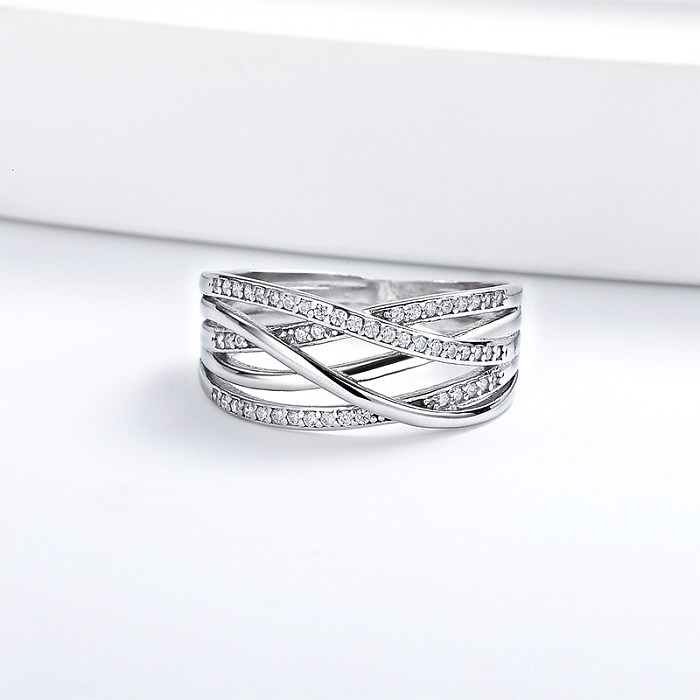 925 Sterling Silver Moissanite Engagement Rings