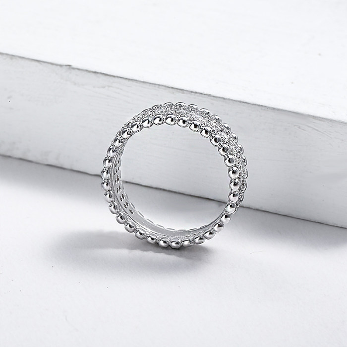 wholesale 925 anillos de moissanite de bodas de plata para mujer.
